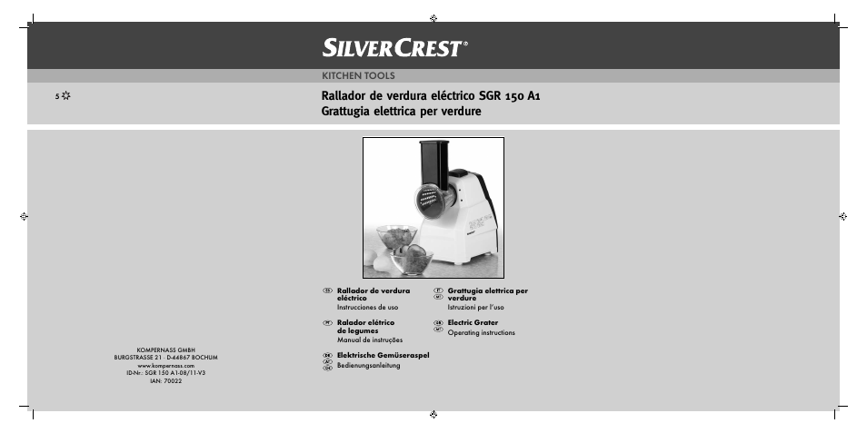 Silvercrest SGR 150 A1 User Manual | 73 pages