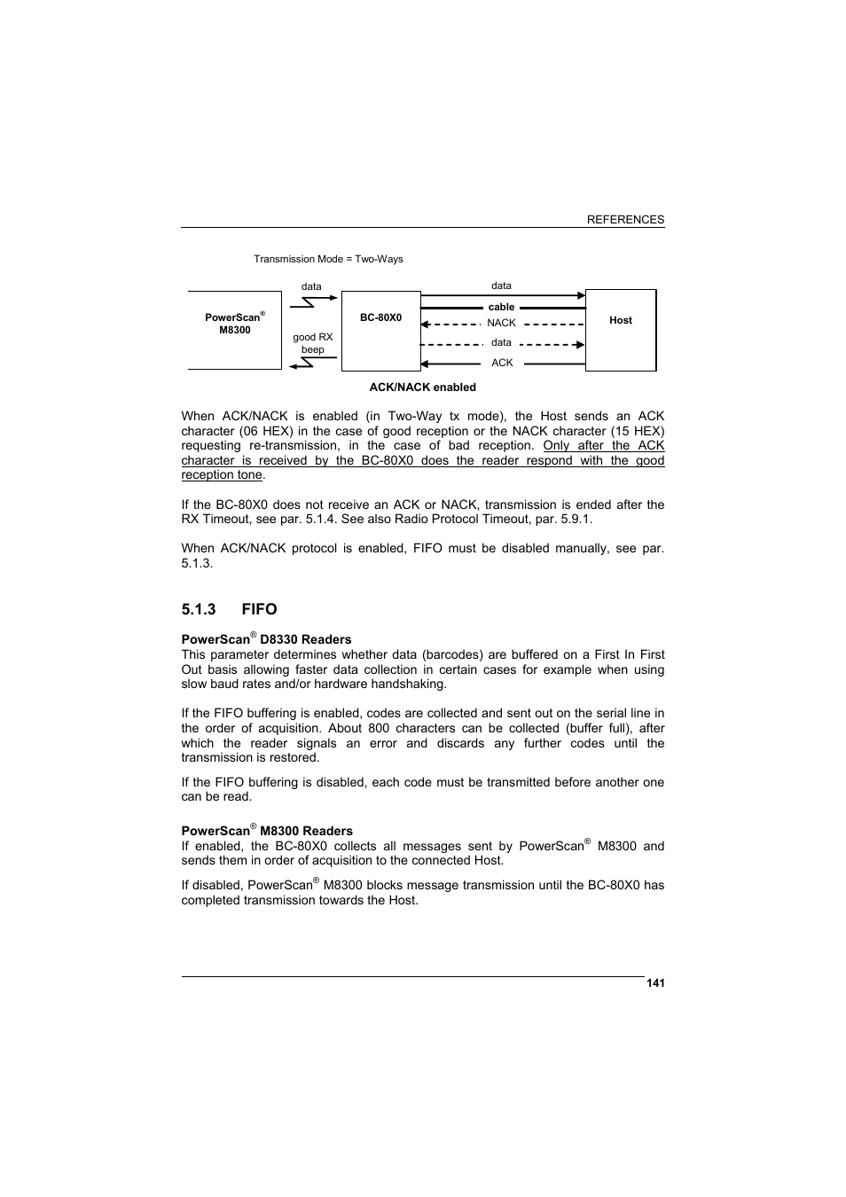 3 fifo, Fifo | Datalogic Scanning POWERSCAN D8330 User Manual | Page 149 / 212