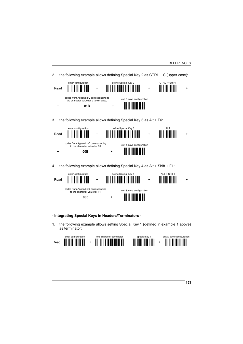 М$+;о, Мfq9d2bо, М34о | М$-?о, Мfq9e2fо, М45о, Мfq9f2jо, М56о, Мea111о, М9cдо | Datalogic Scanning POWERSCAN D8330 User Manual | Page 161 / 212