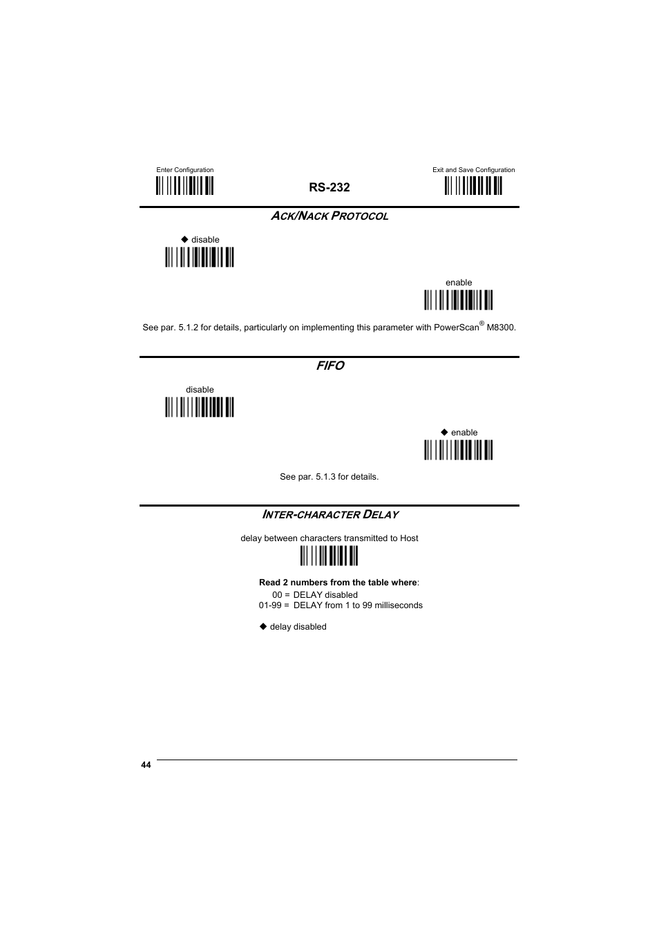 М$+;о, М$-?о, Ìer0sî | Ìer1vî, Ìec0uî, Ìec1xî, Мck3о, Fifo | Datalogic Scanning POWERSCAN D8330 User Manual | Page 52 / 212
