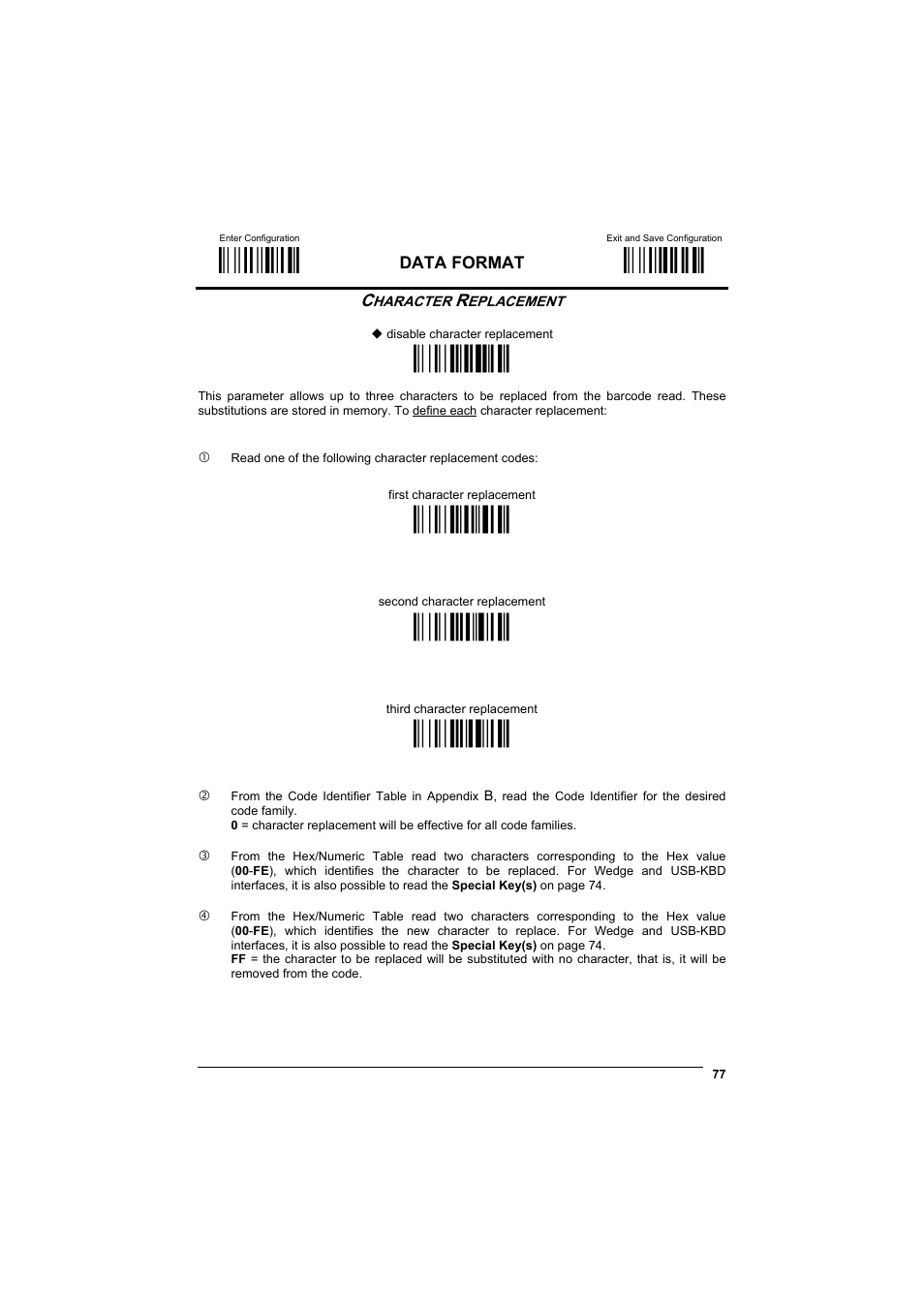 М$+;о, М$-?о, Ìeo0mî | Ìeo1pî, Ìeo2sî, Ìeo3vî | Datalogic Scanning POWERSCAN D8330 User Manual | Page 85 / 212