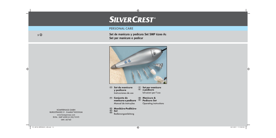 Silvercrest SMP 6200 A1 User Manual | 62 pages