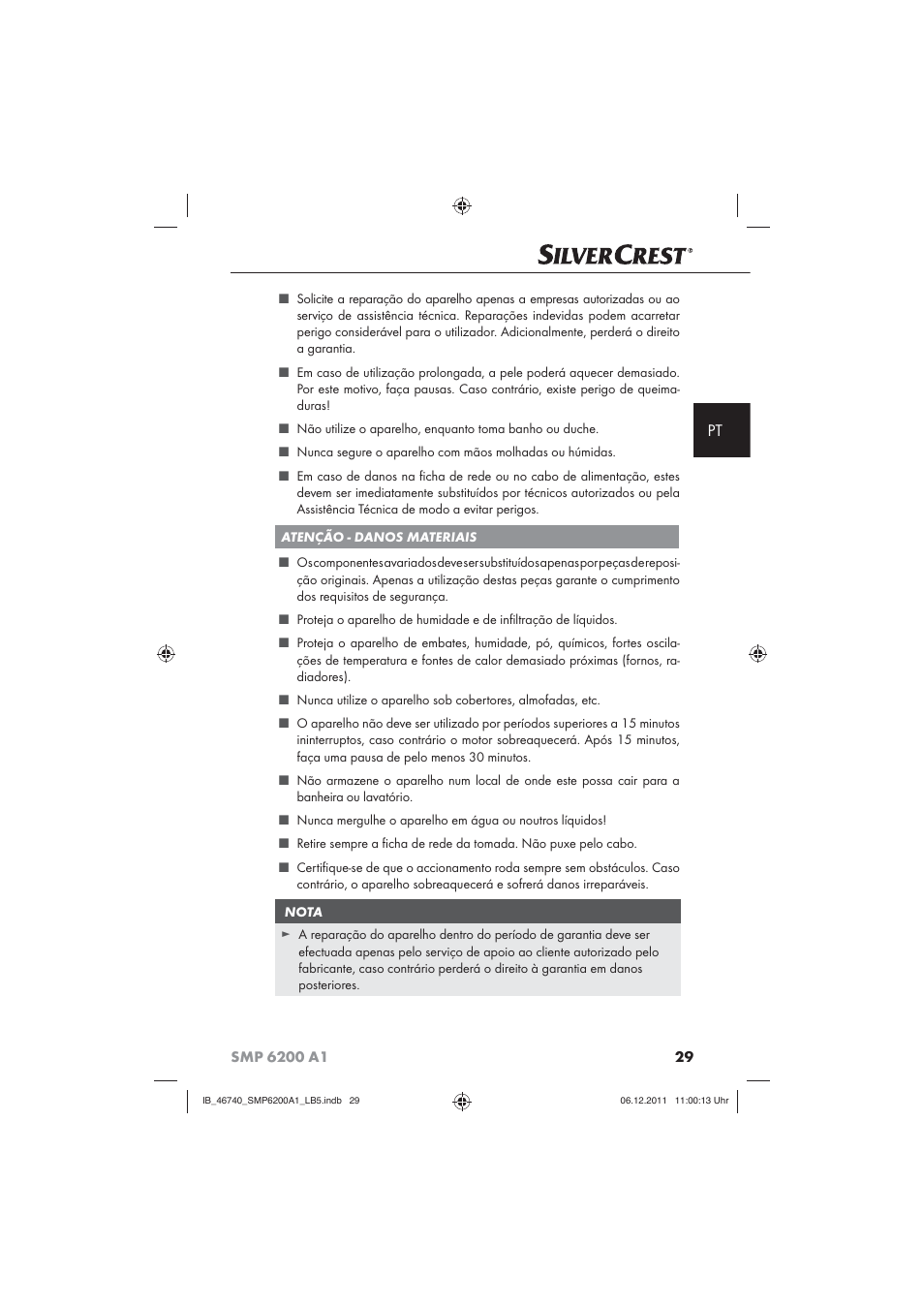 Silvercrest SMP 6200 A1 User Manual | Page 31 / 62