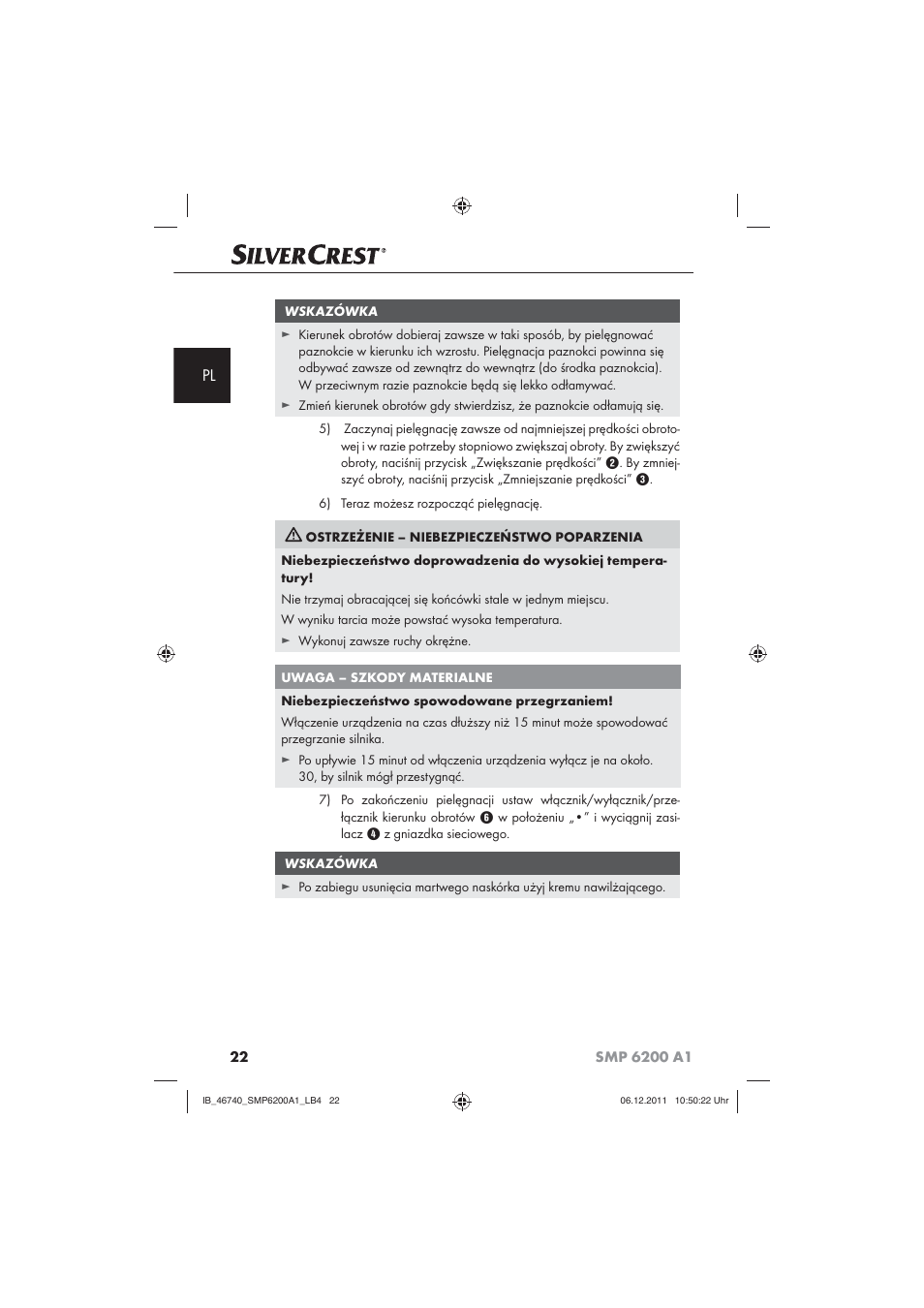 Silvercrest SMP 6200 A1 User Manual | Page 24 / 98