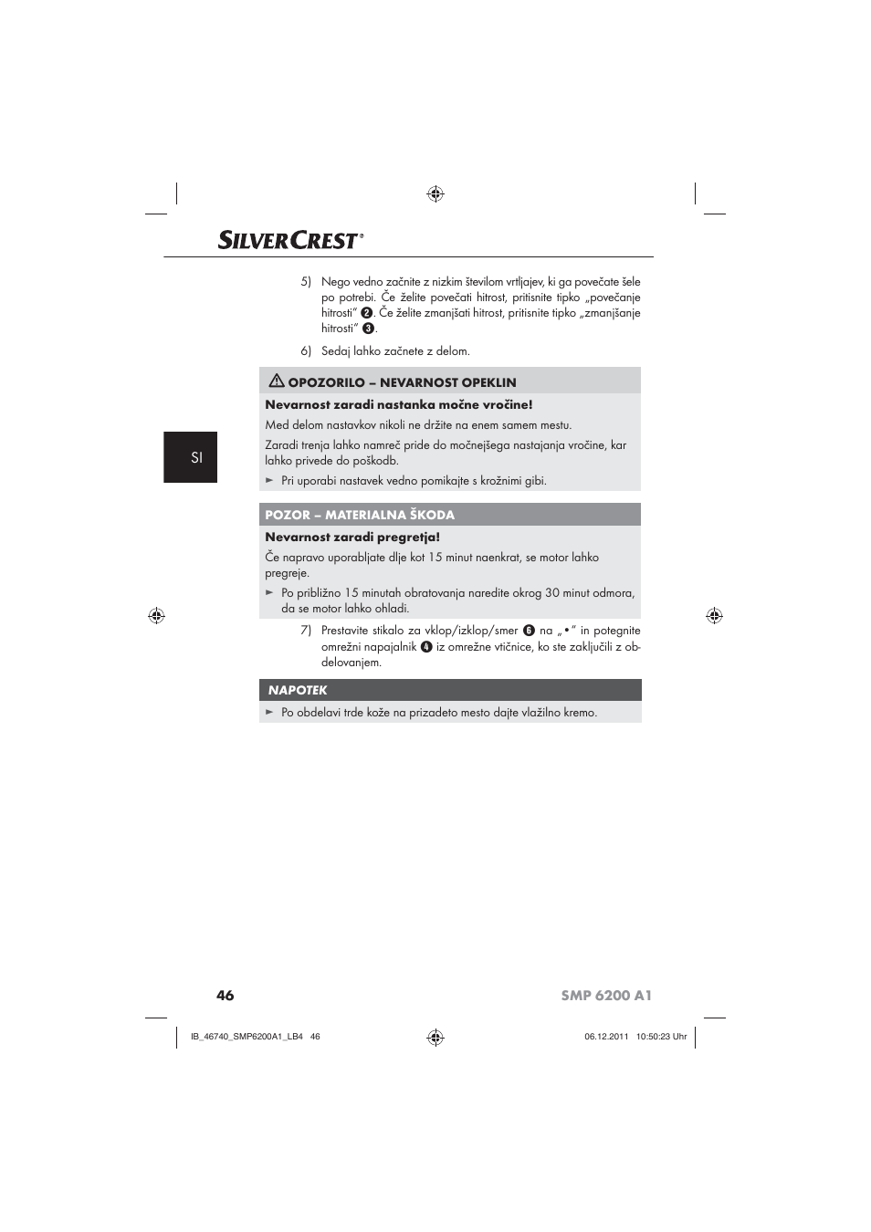 Silvercrest SMP 6200 A1 User Manual | Page 48 / 98