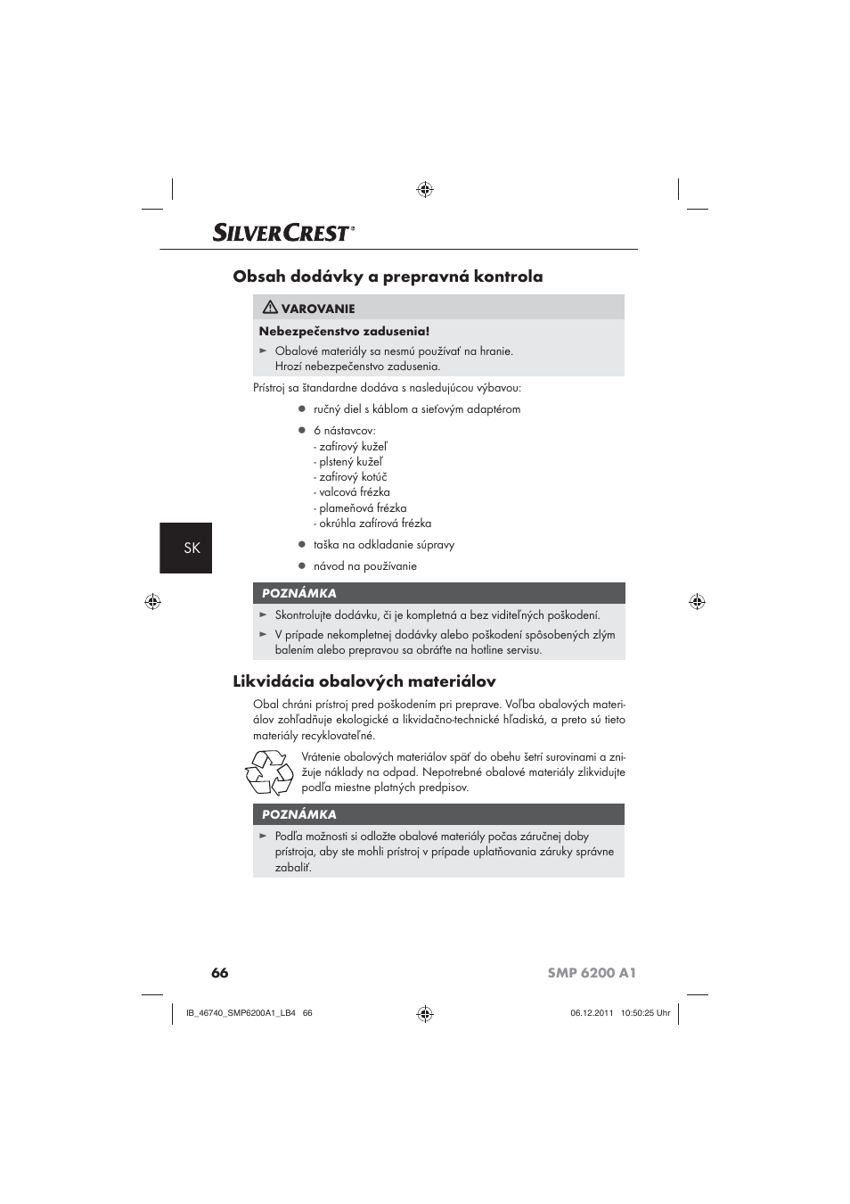 Silvercrest SMP 6200 A1 User Manual | Page 68 / 98