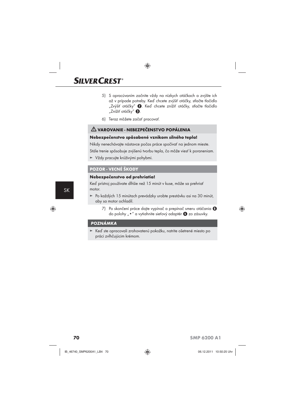 Silvercrest SMP 6200 A1 User Manual | Page 72 / 98