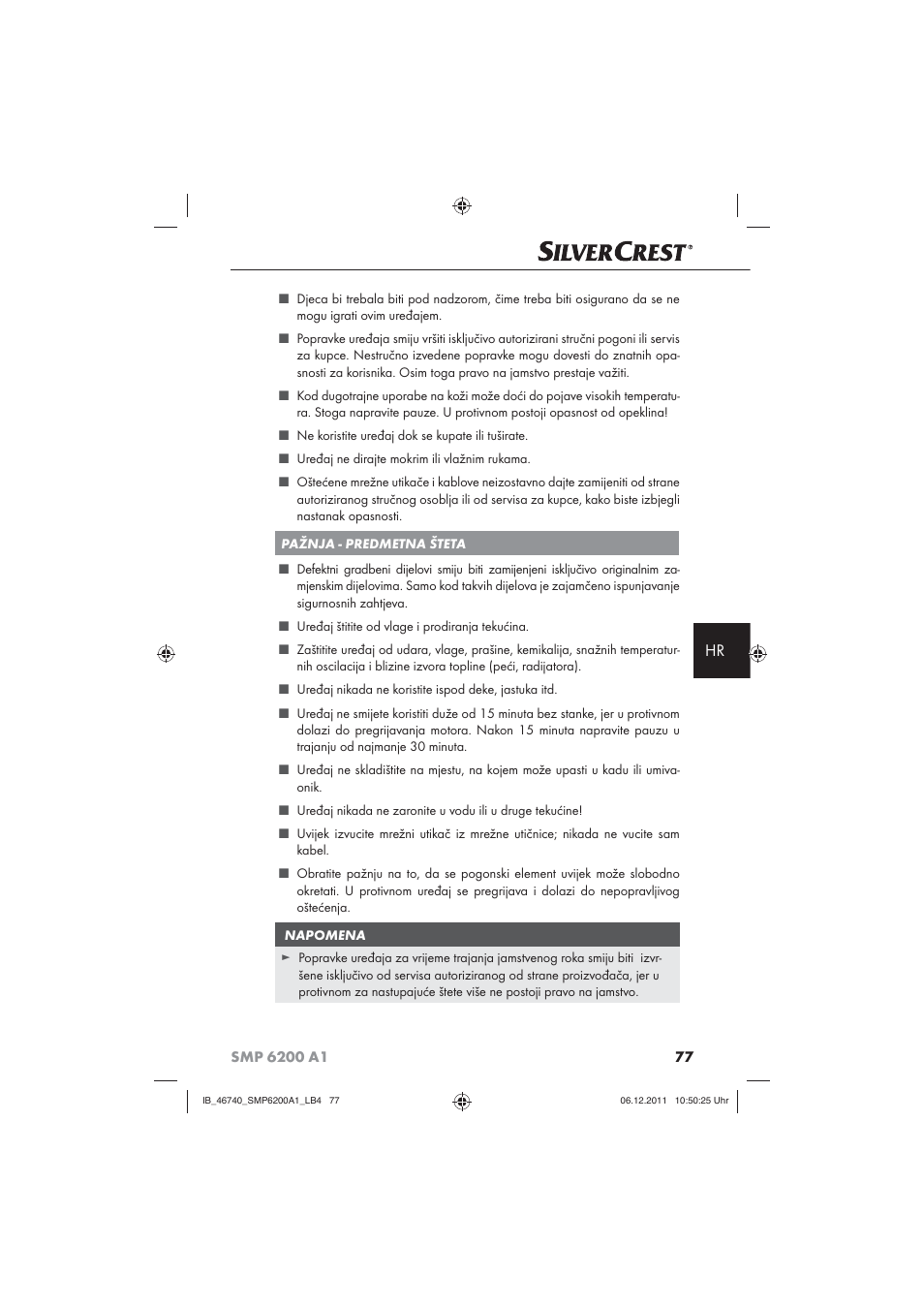 Silvercrest SMP 6200 A1 User Manual | Page 79 / 98