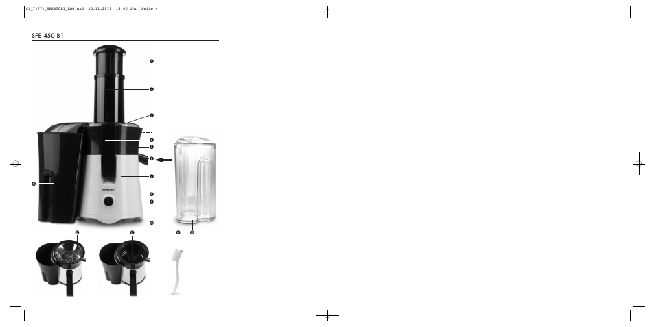 Sfe 450 b1 | Silvercrest SFE 450 B1 User Manual | Page 2 / 25