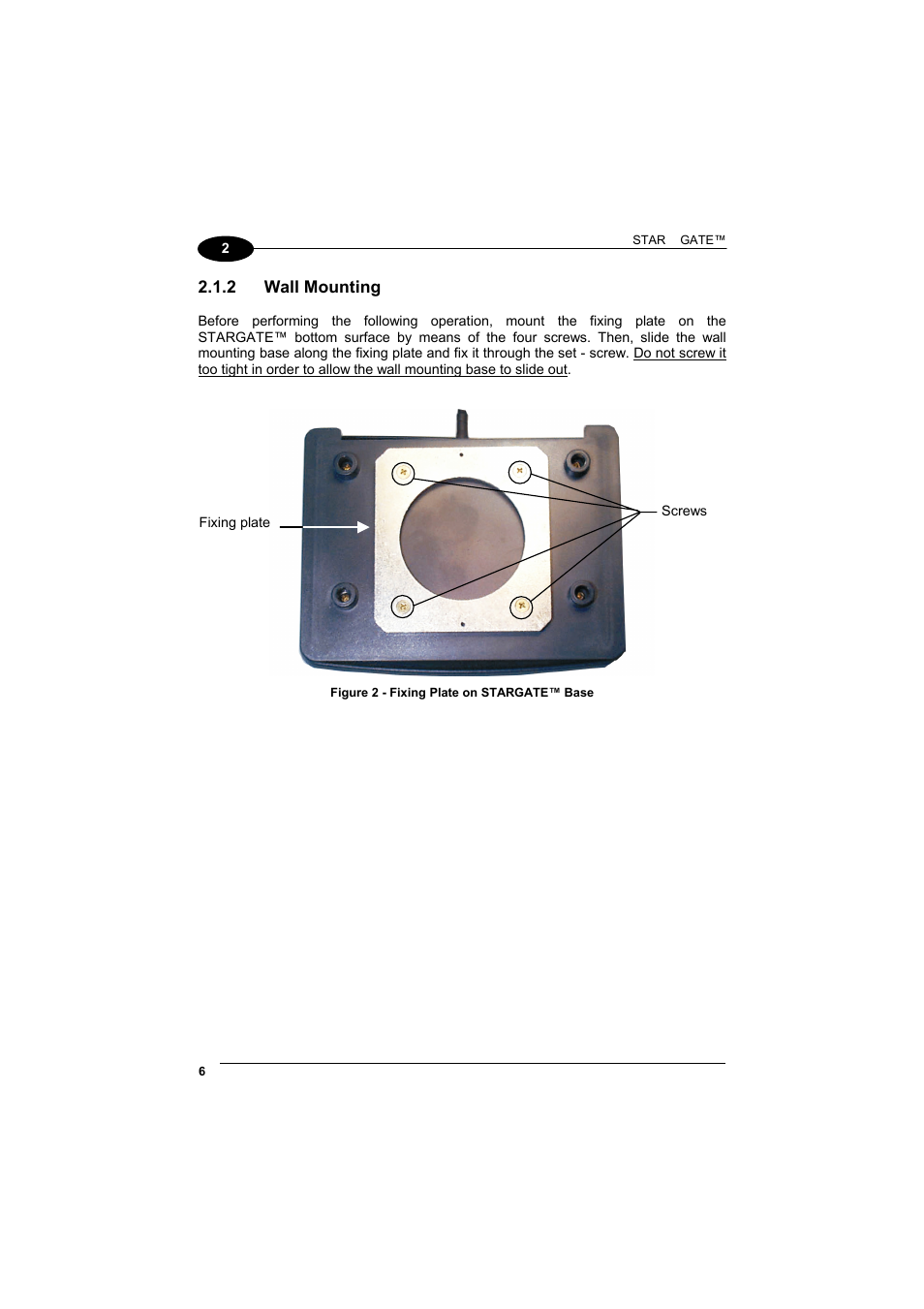 Wall mounting | Datalogic Scanning STARGATE User Manual | Page 14 / 39