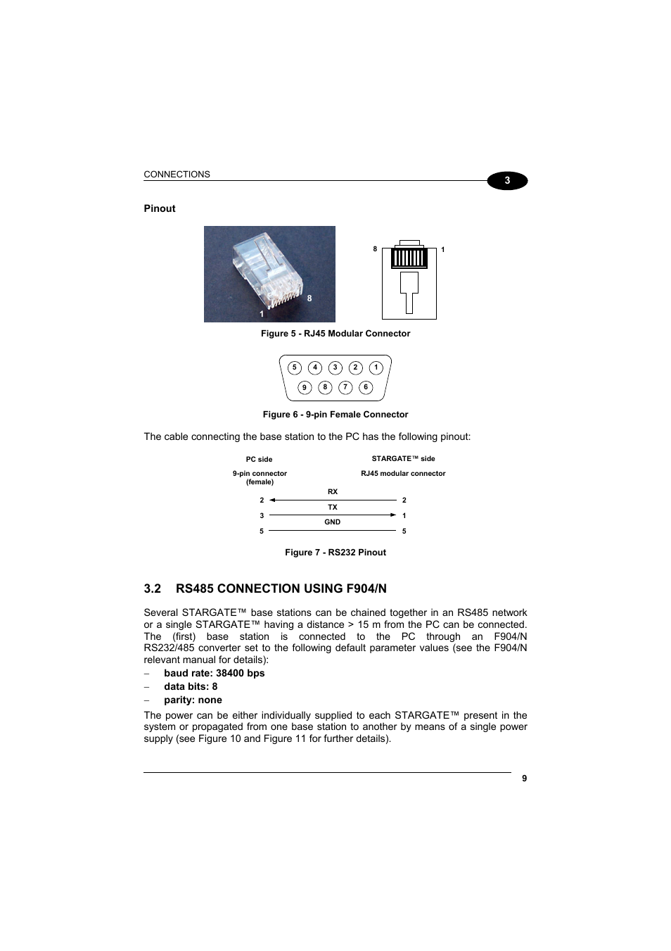 Rs485 connection using f904/n | Datalogic Scanning STARGATE User Manual | Page 17 / 39