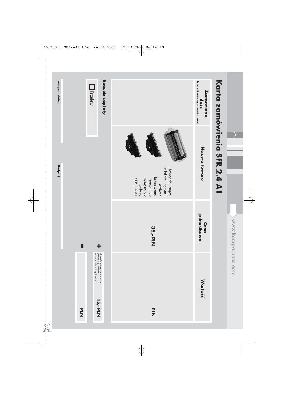 Kar ta zamó wienia sfr 2.4 a1 | Silvercrest SFR 2.4 A1 User Manual | Page 21 / 62