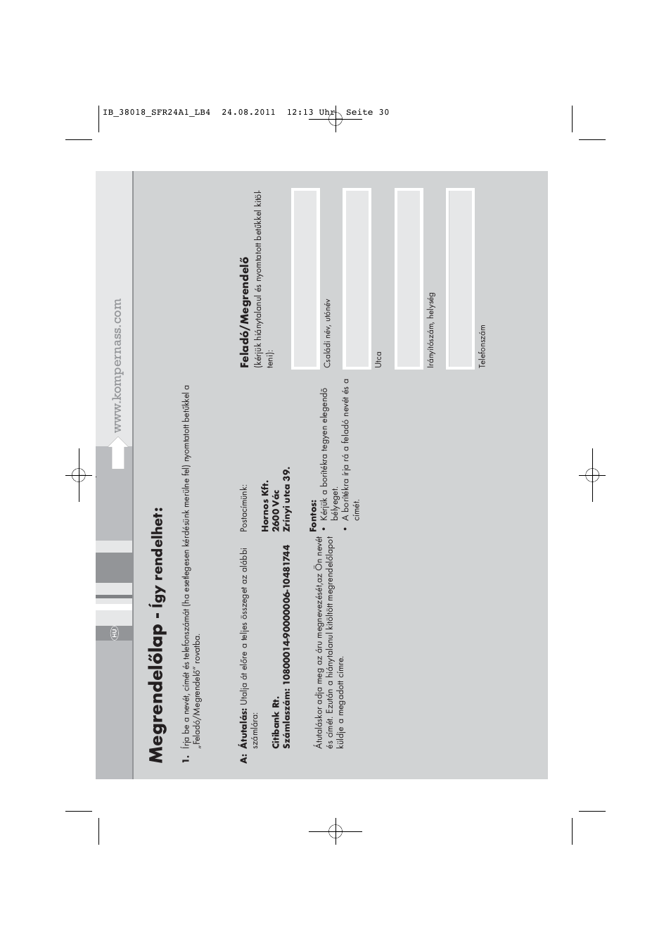 Megr endelőlap, Így r endelhet | Silvercrest SFR 2.4 A1 User Manual | Page 32 / 62