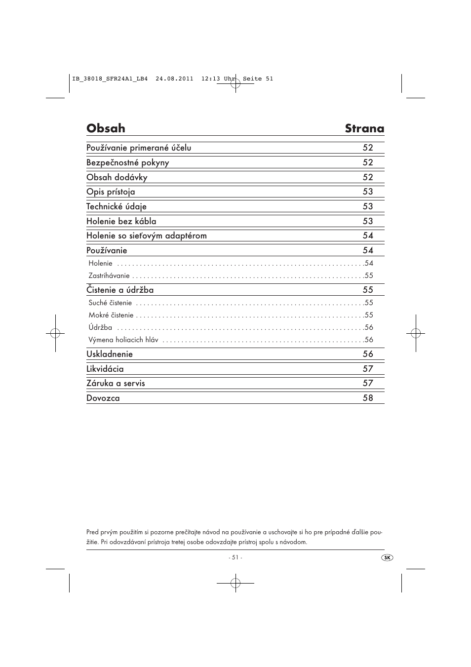 Silvercrest SFR 2.4 A1 User Manual | Page 53 / 62