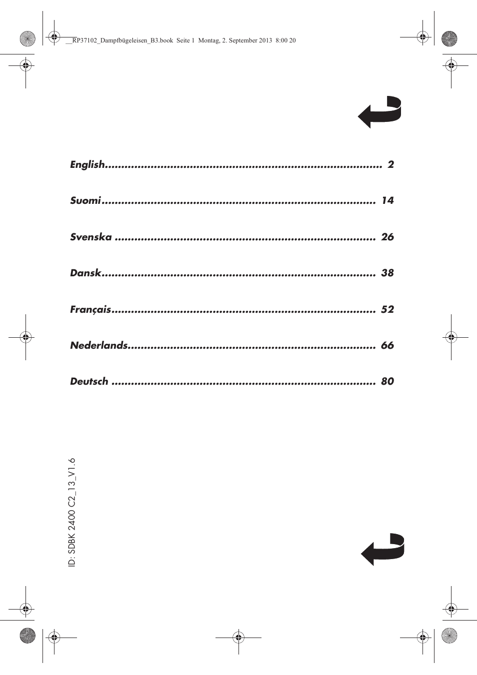 Silvercrest SDBK 2400 C2 User Manual | Page 2 / 98