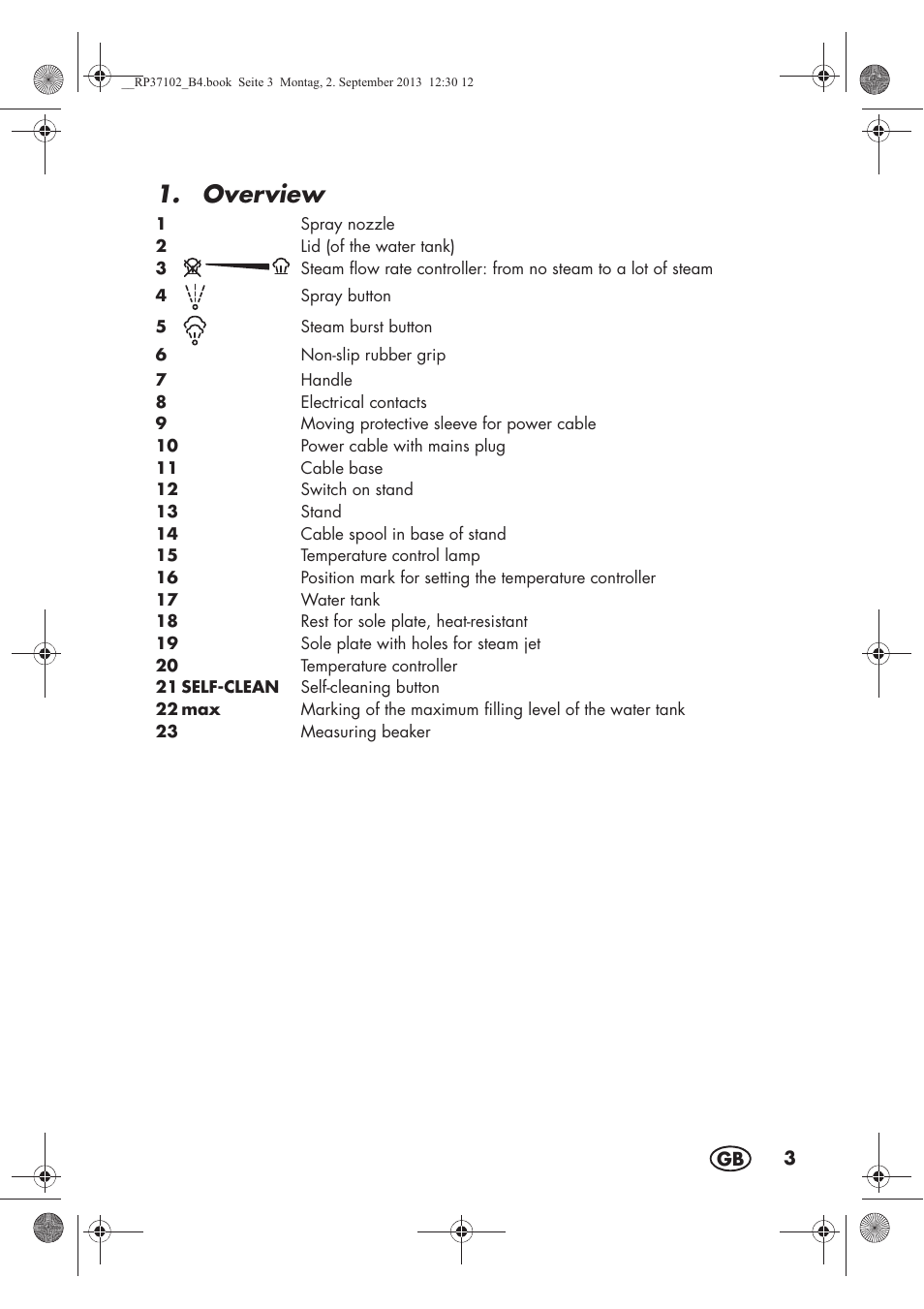Overview | Silvercrest SDBK 2400 C2 User Manual | Page 5 / 94