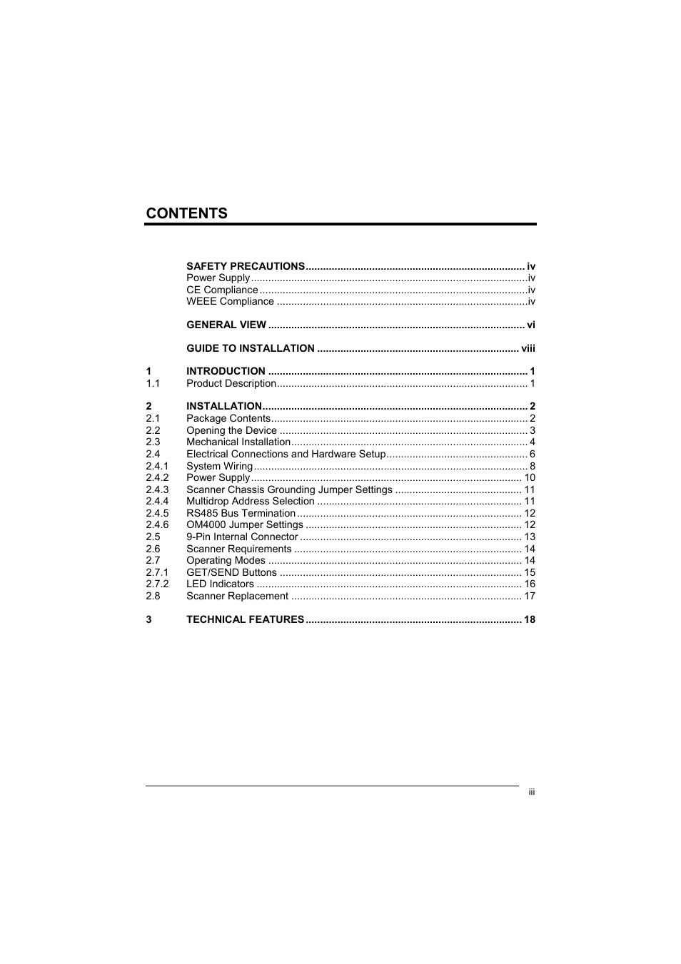 Datalogic Scanning C-BOX 200 User Manual | Page 3 / 28