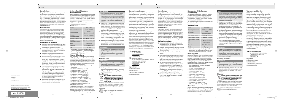 Silvercrest SLM 11 B2 User Manual | Page 2 / 2