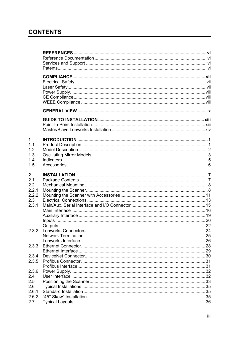 Datalogic Scanning DS6400 User Manual | Page 3 / 122
