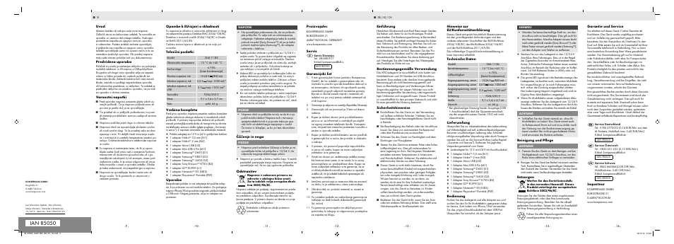 Silvercrest SLM 11 B2 User Manual | Page 2 / 2