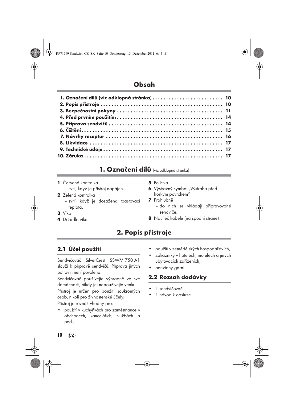 Silvercrest SSWMD 750 A1 User Manual | Page 12 / 38