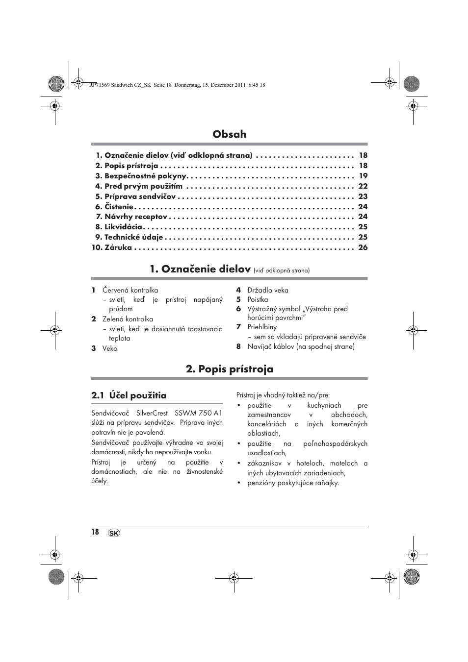 Silvercrest SSWMD 750 A1 User Manual | Page 20 / 38
