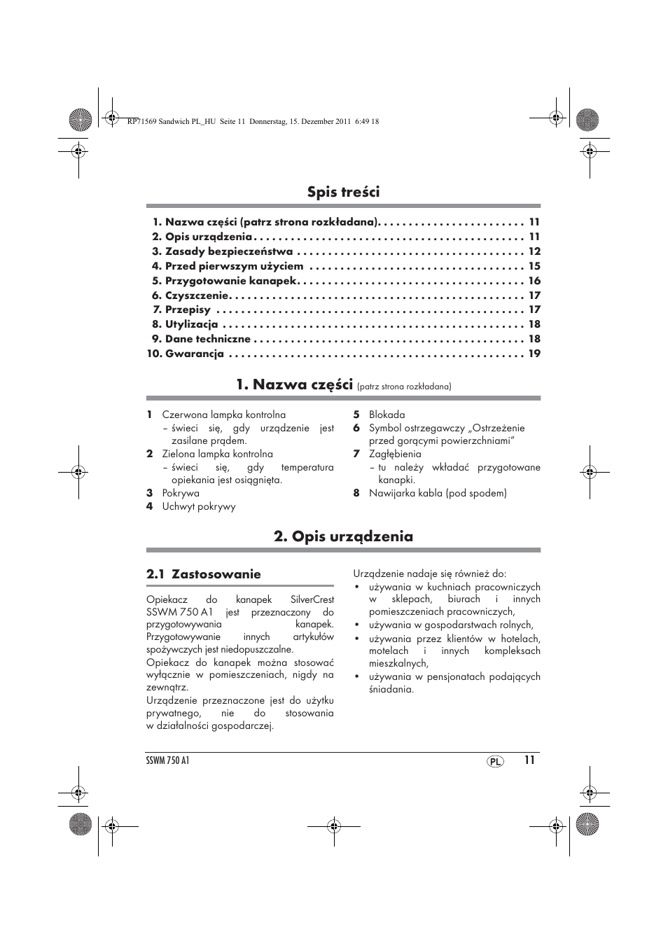 Silvercrest SSWMD 750 A1 User Manual | Page 13 / 42