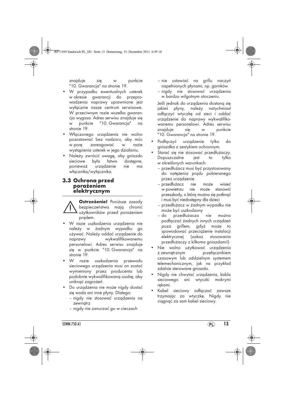 Silvercrest SSWMD 750 A1 User Manual | Page 15 / 42