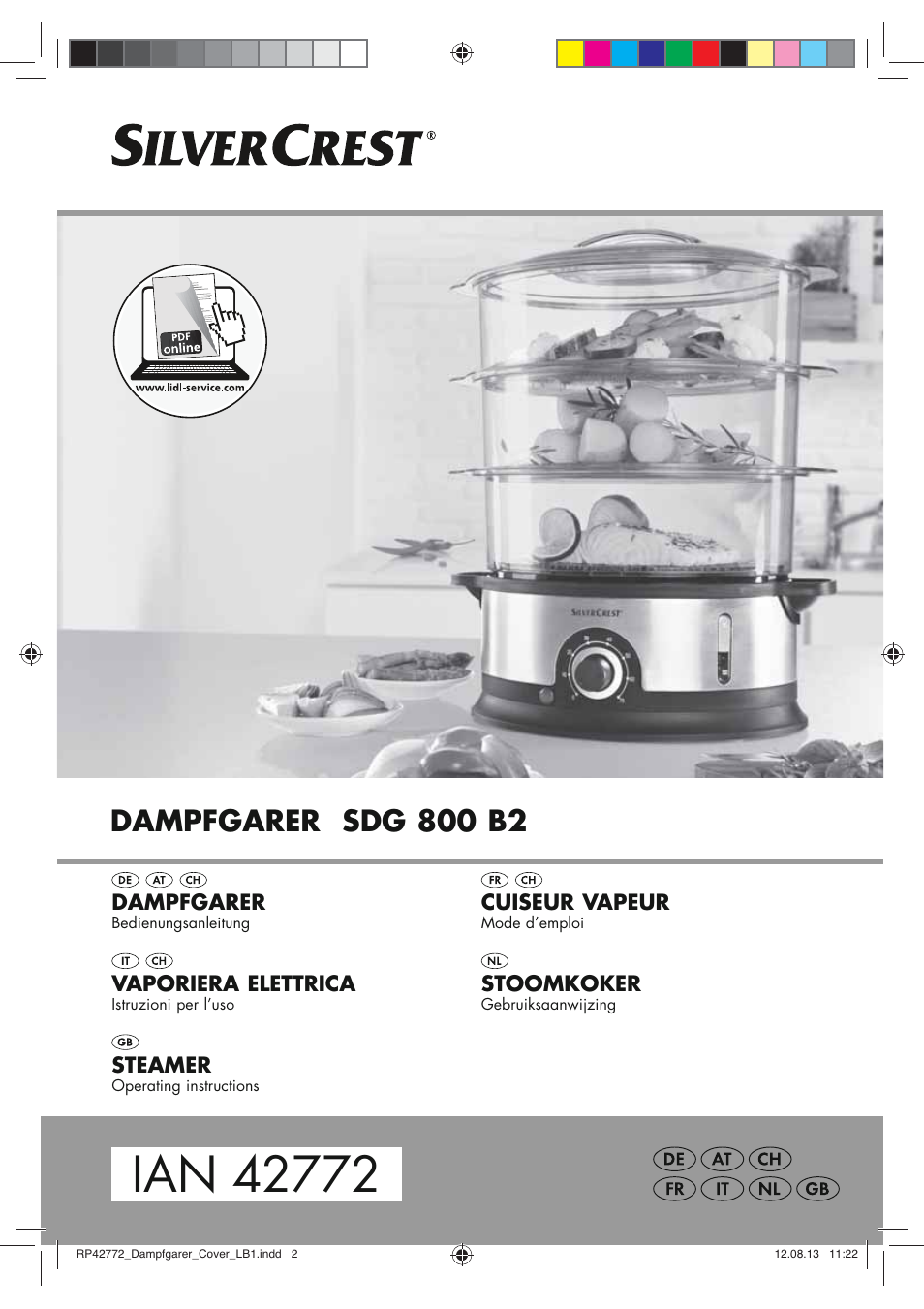 Silvercrest SDG 800 B2 User Manual | 98 pages