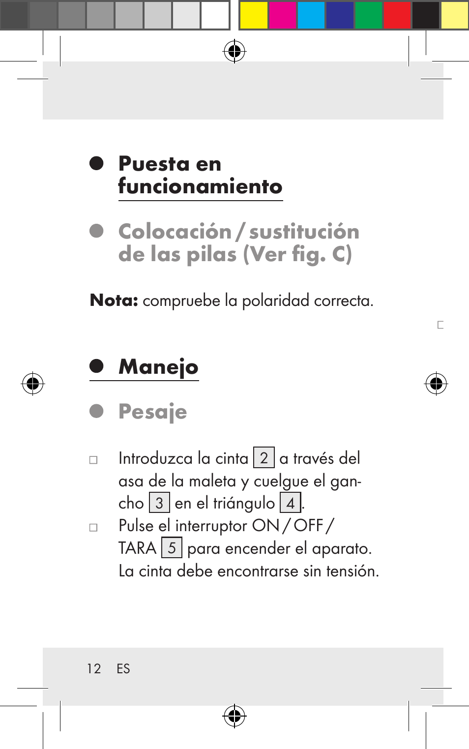 Manejo pesaje | Silvercrest Z31123 User Manual | Page 12 / 84