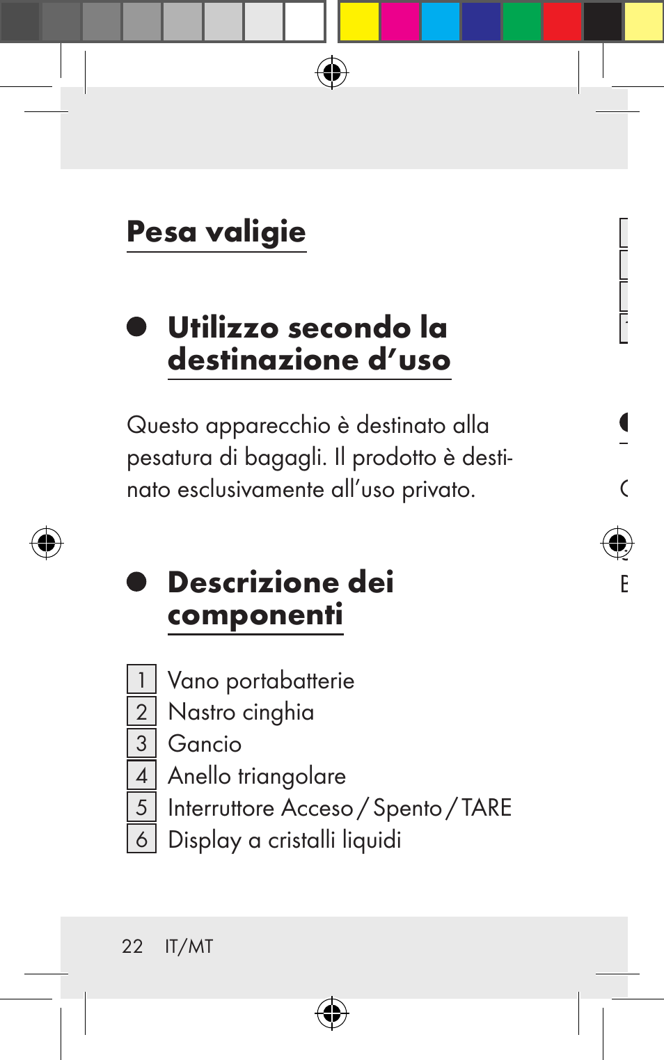 Descrizione dei componenti, Dati tecnici | Silvercrest Z31123 User Manual | Page 22 / 84