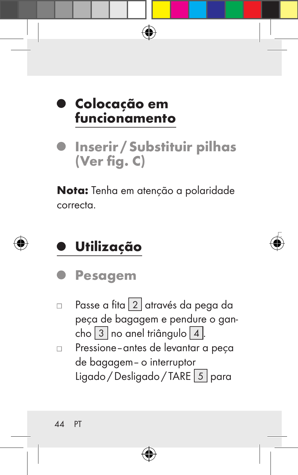 Utilização pesagem | Silvercrest Z31123 User Manual | Page 44 / 84