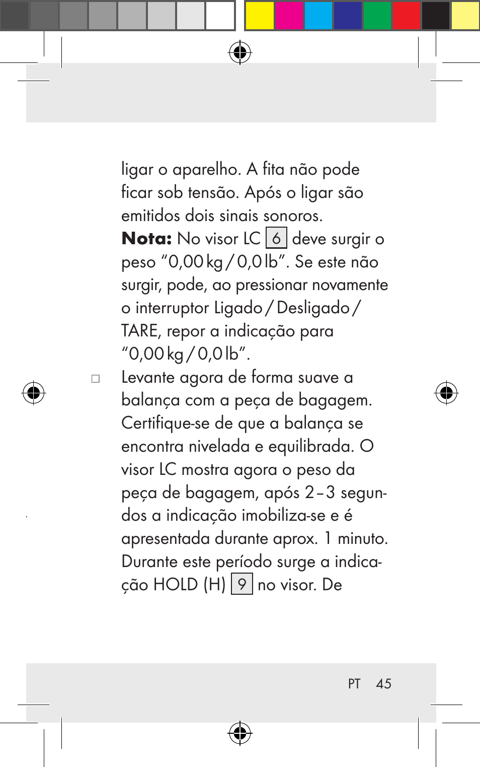 Utilização pesagem | Silvercrest Z31123 User Manual | Page 45 / 84