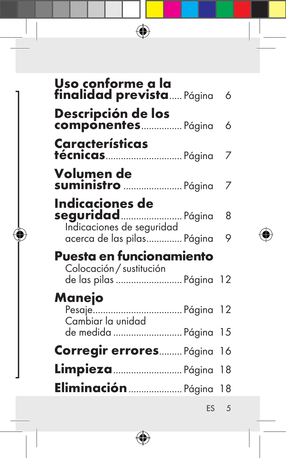 Uso conforme a la finalidad prevista, Descripción de los componentes, Características técnicas | Volumen de suministro, Indicaciones de seguridad, Puesta en funcionamiento, Manejo, Corregir errores, Limpieza, Eliminación | Silvercrest Z31123 User Manual | Page 5 / 84