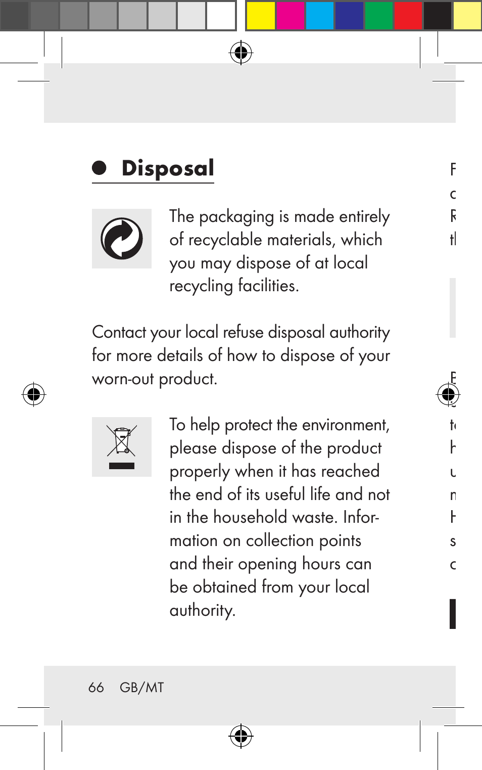 Disposal | Silvercrest Z31123 User Manual | Page 66 / 84