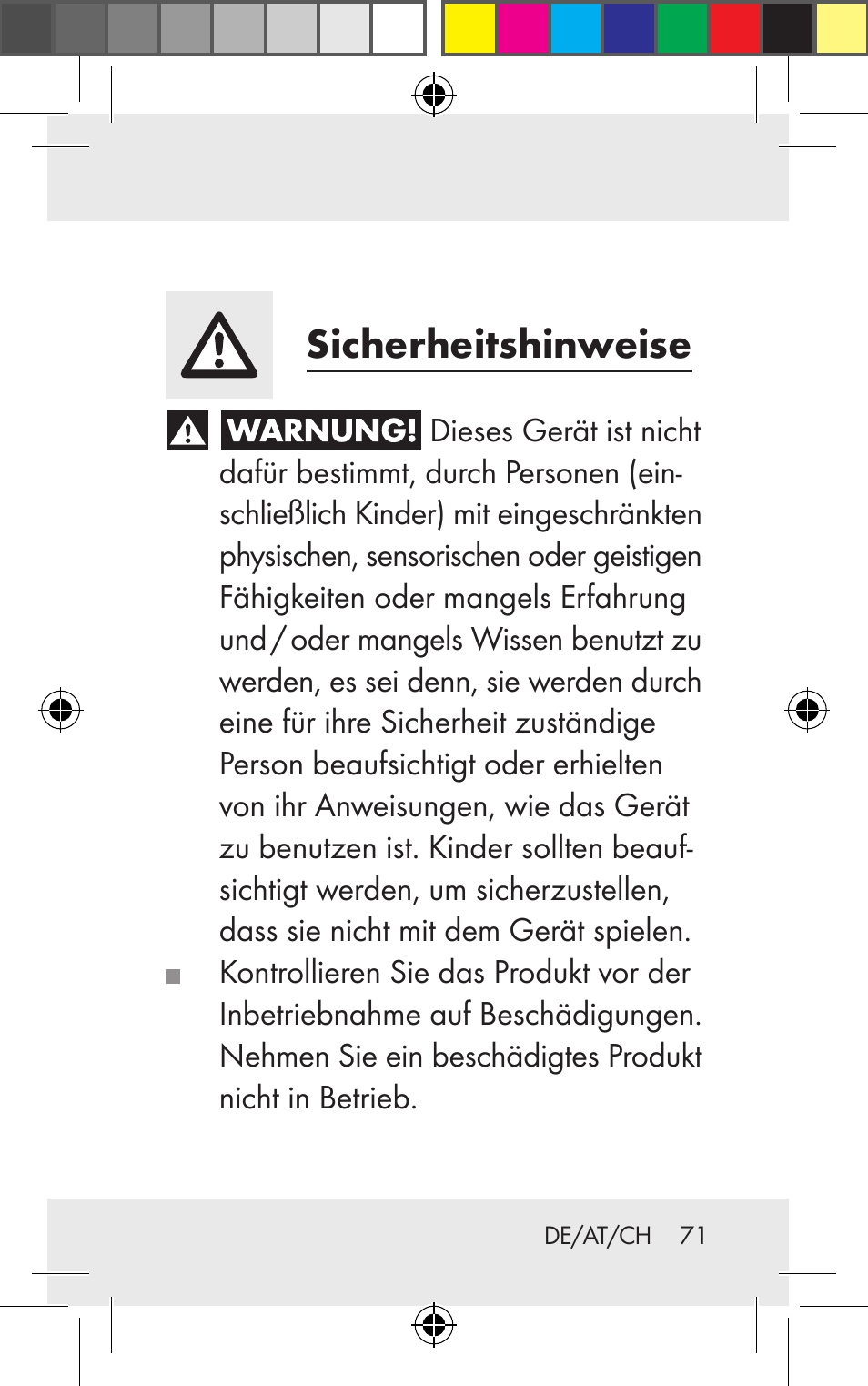 Technische daten, Lieferumfang, Sicherheitshinweise | Silvercrest Z31123 User Manual | Page 71 / 84