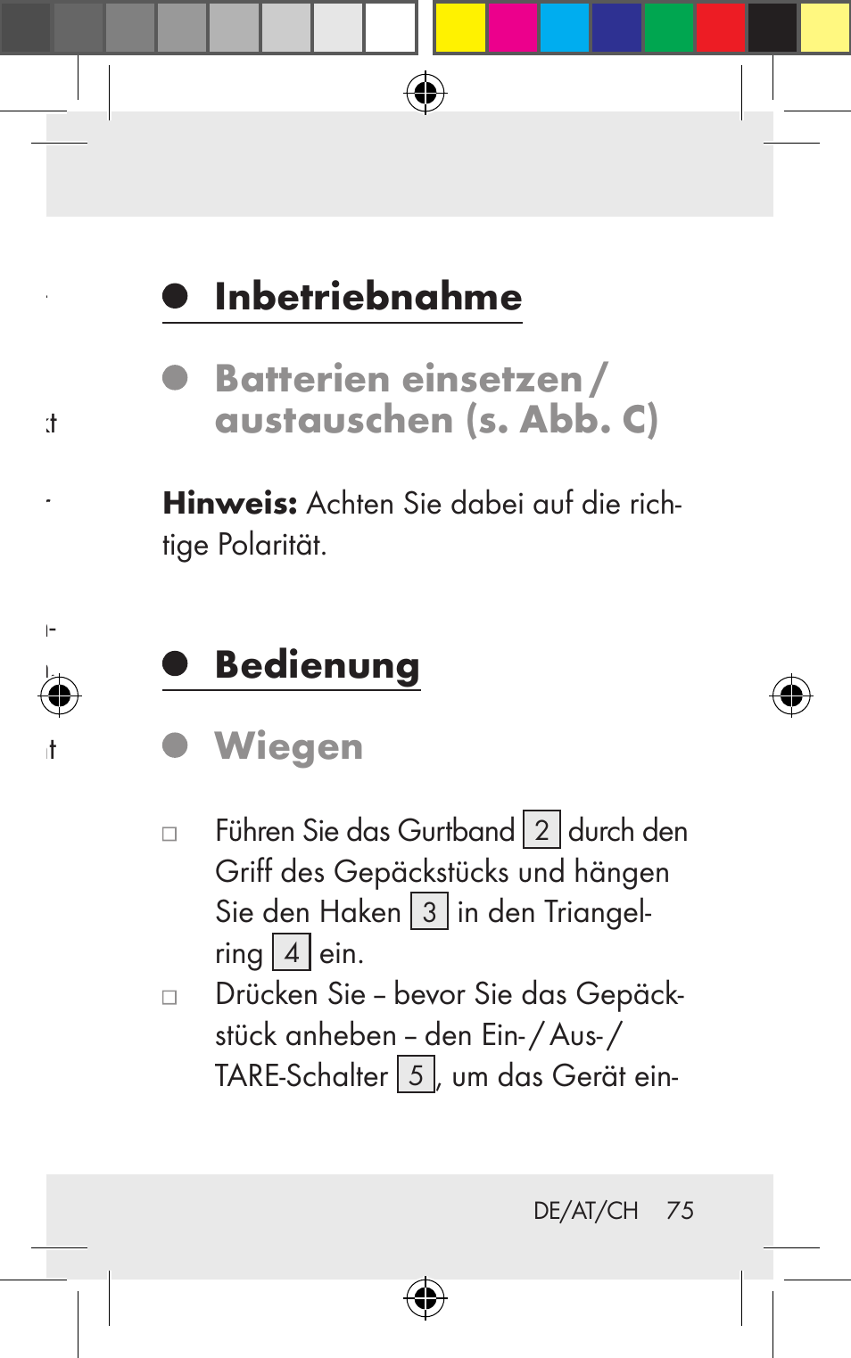 Bedienung wiegen | Silvercrest Z31123 User Manual | Page 75 / 84