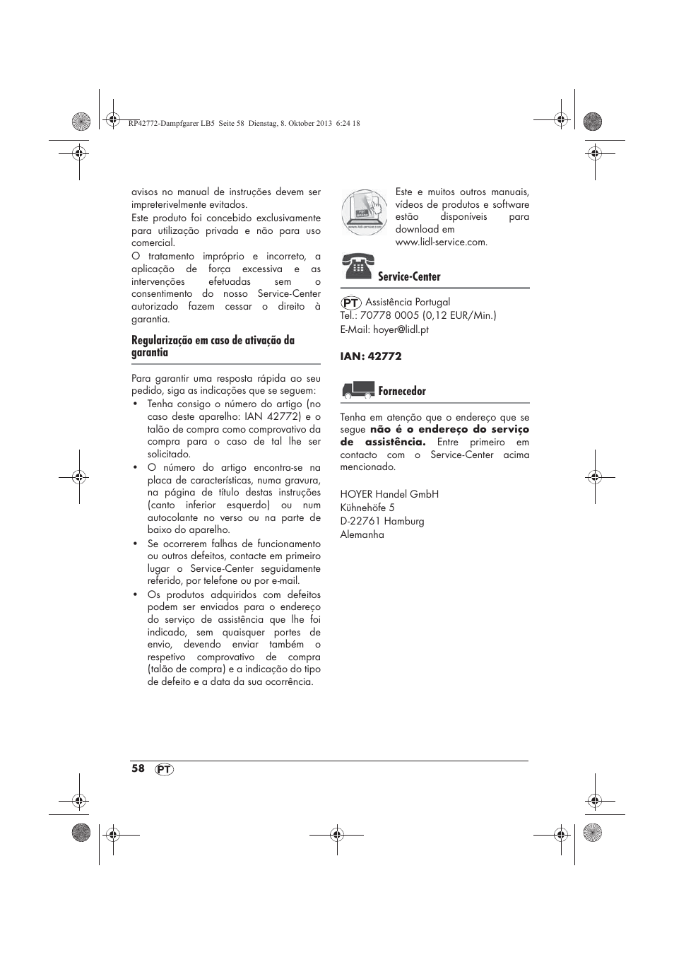 Silvercrest SDG 800 B2 User Manual | Page 60 / 98