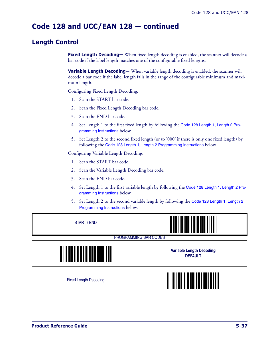 Length control | Datalogic Scanning MAGELLAN 1400I User Manual | Page 113 / 180