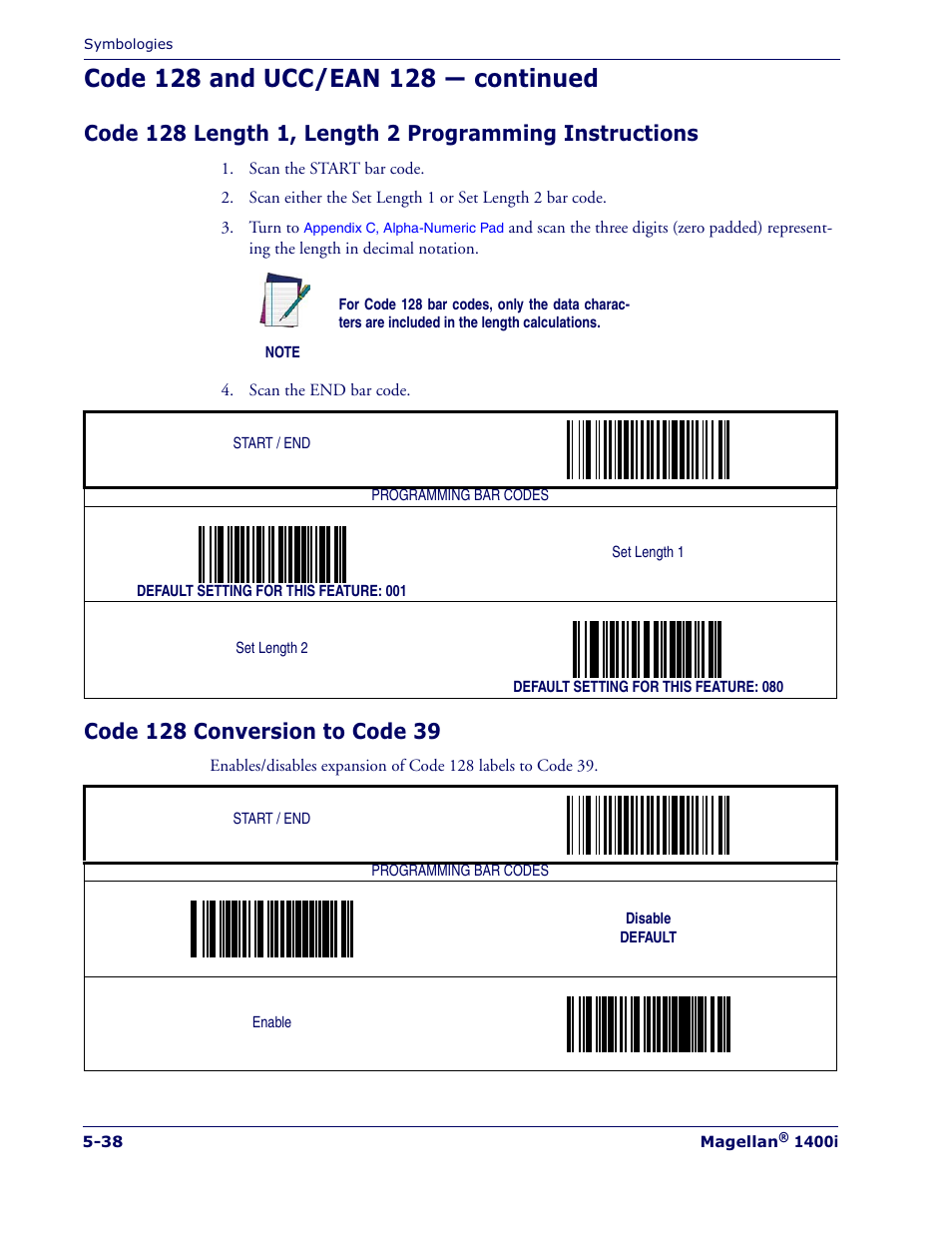 Datalogic Scanning MAGELLAN 1400I User Manual | Page 114 / 180