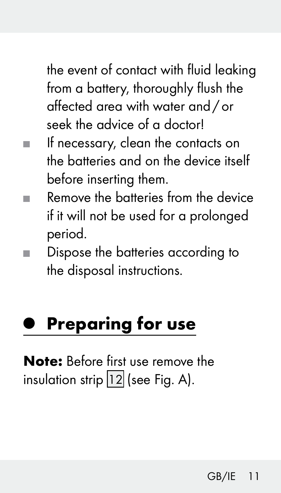 Preparing for use | Silvercrest Z31894 User Manual | Page 11 / 120