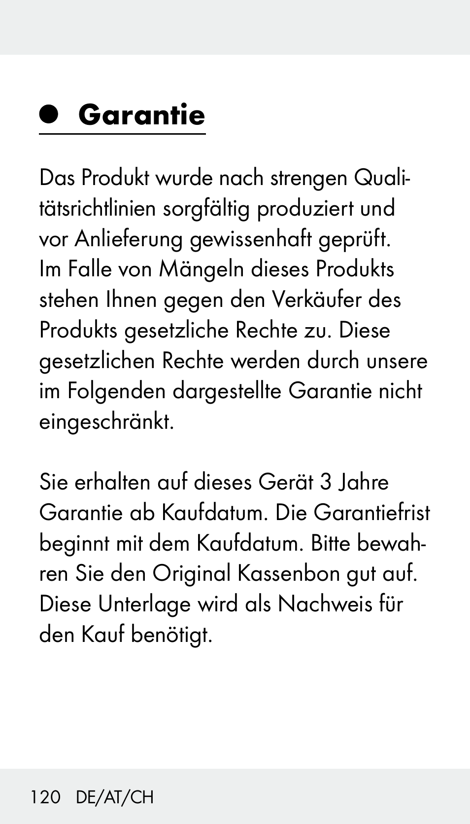 Garantie | Silvercrest Z31894 User Manual | Page 120 / 122
