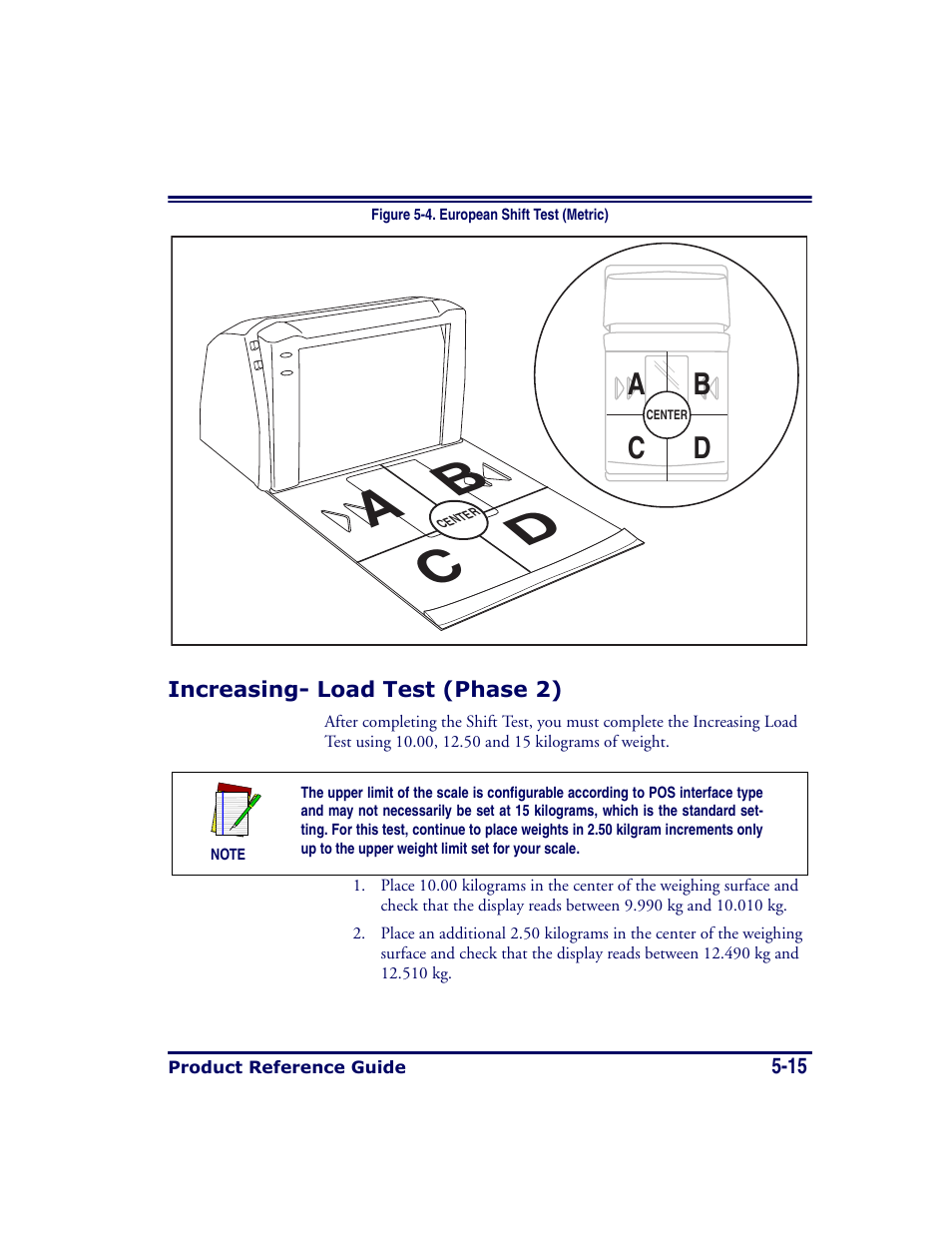 Increasing- load test (phase 2), Increasing- load test (phase 2) -15, Ab c d | Datalogic Scanning MAGELLAN 8500 User Manual | Page 103 / 436