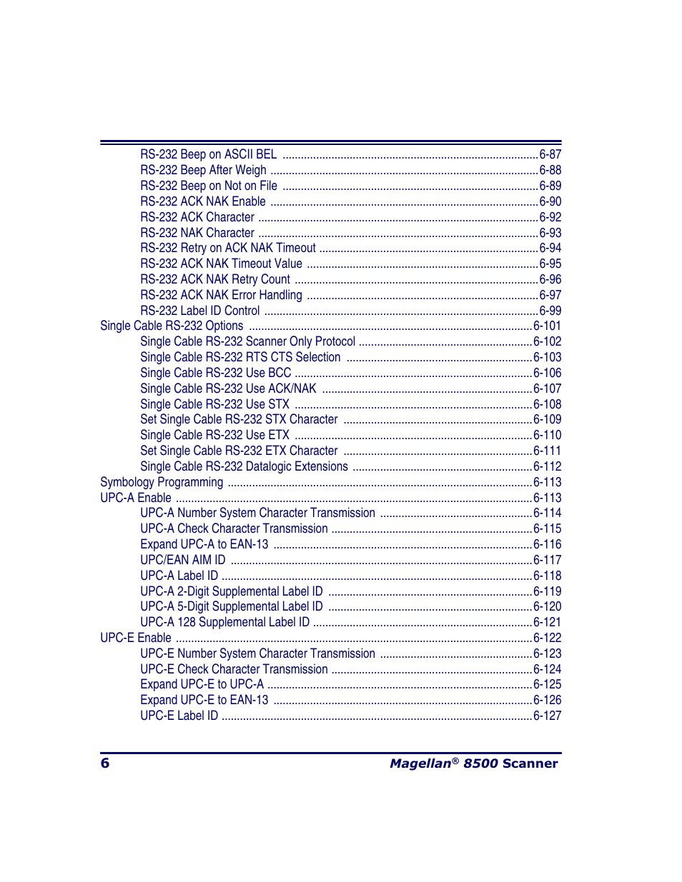 Datalogic Scanning MAGELLAN 8500 User Manual | Page 8 / 436