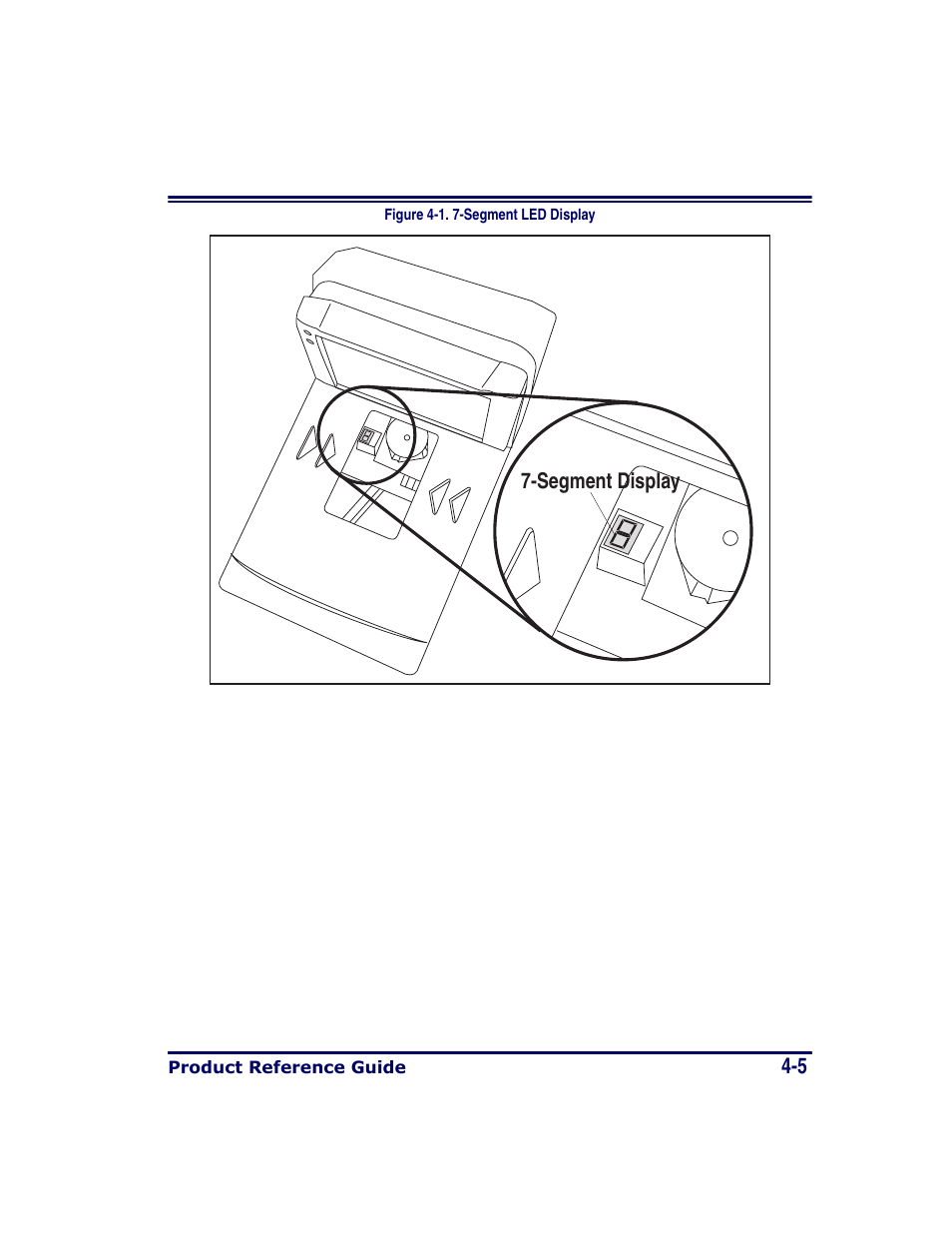 Ee figure 4-1 for the location of the display | Datalogic Scanning MAGELLAN 8500 User Manual | Page 81 / 436