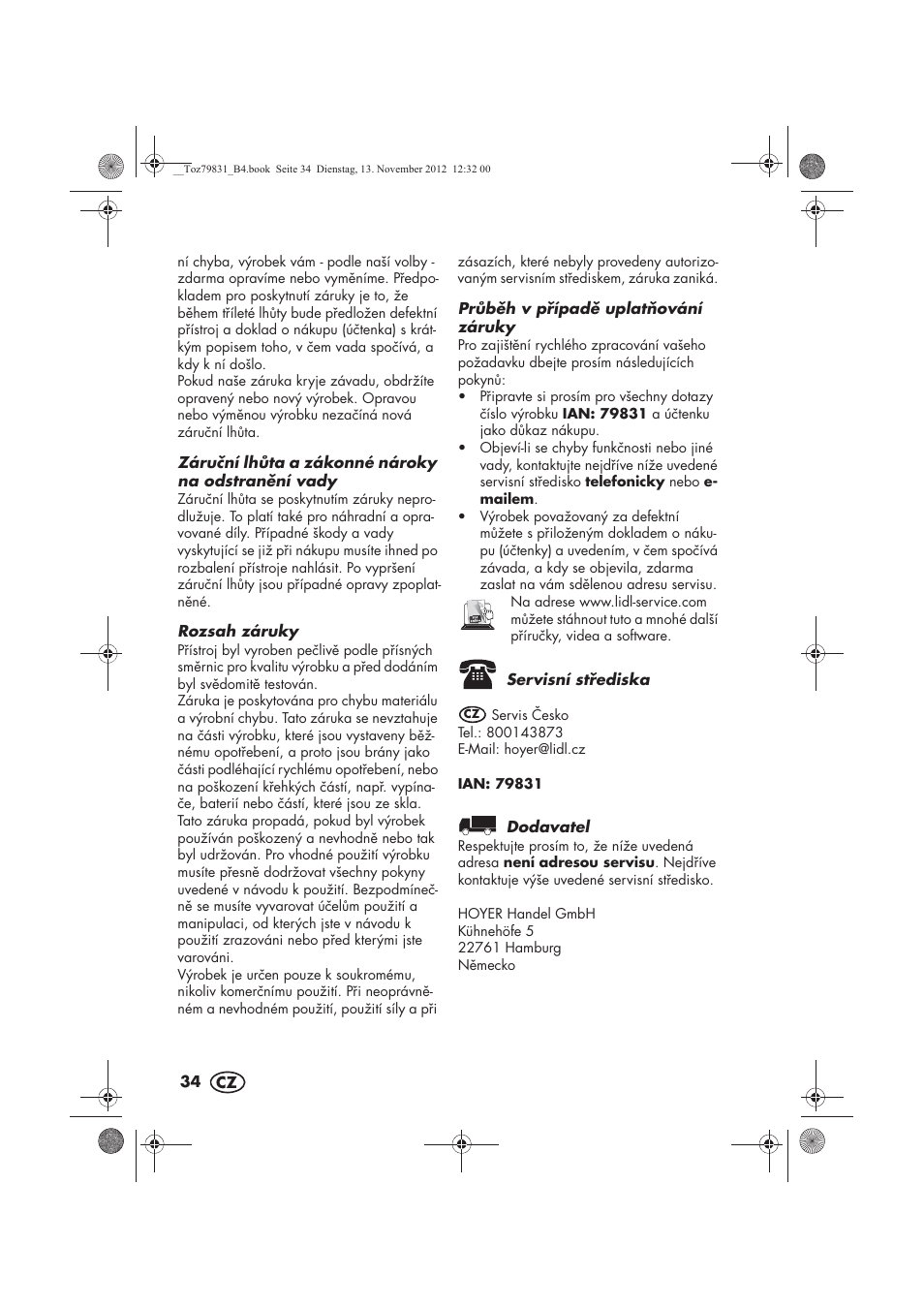 Silvercrest SSD 3000 A1 User Manual | Page 36 / 50