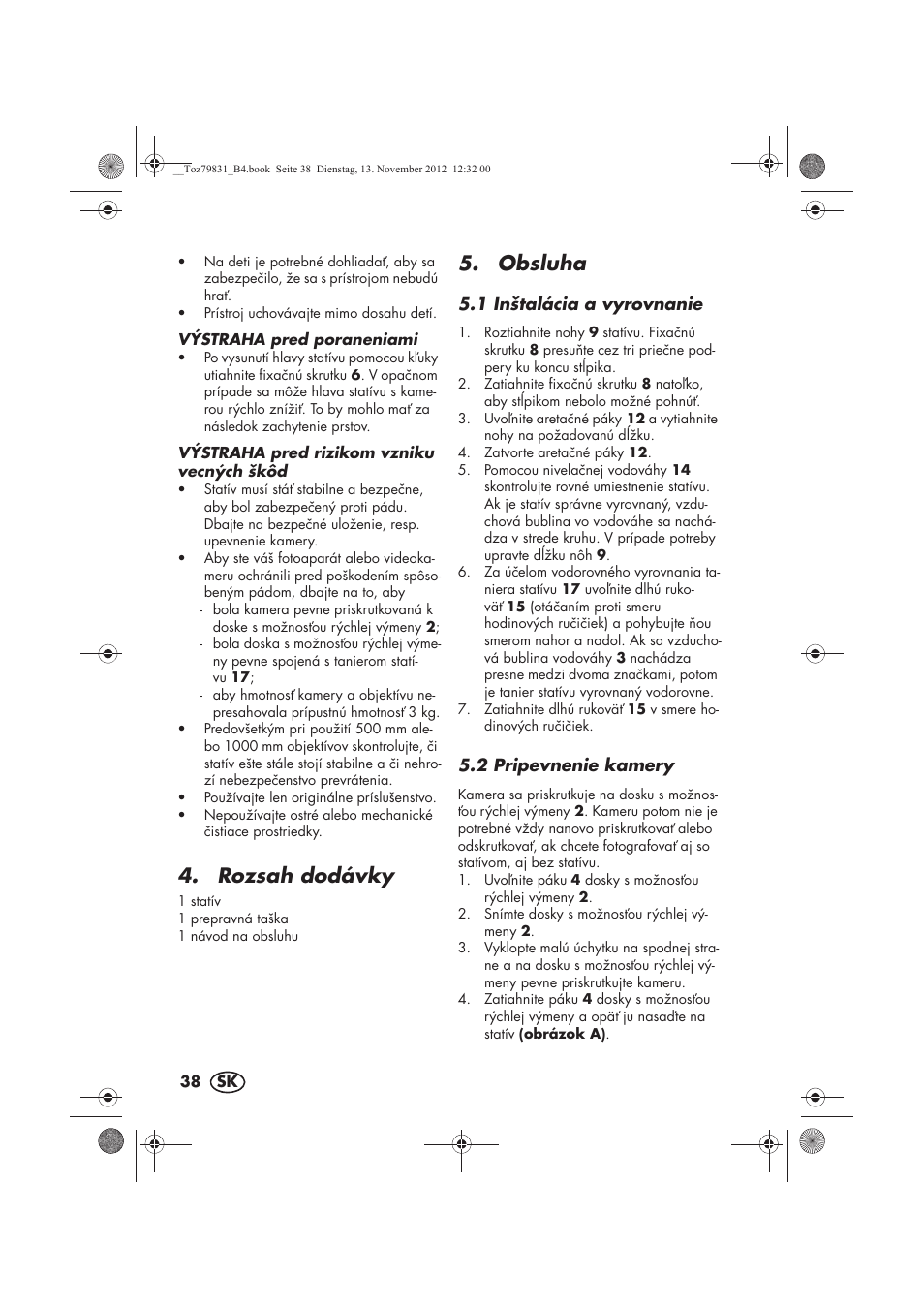 Rozsah dodávky, Obsluha | Silvercrest SSD 3000 A1 User Manual | Page 40 / 50