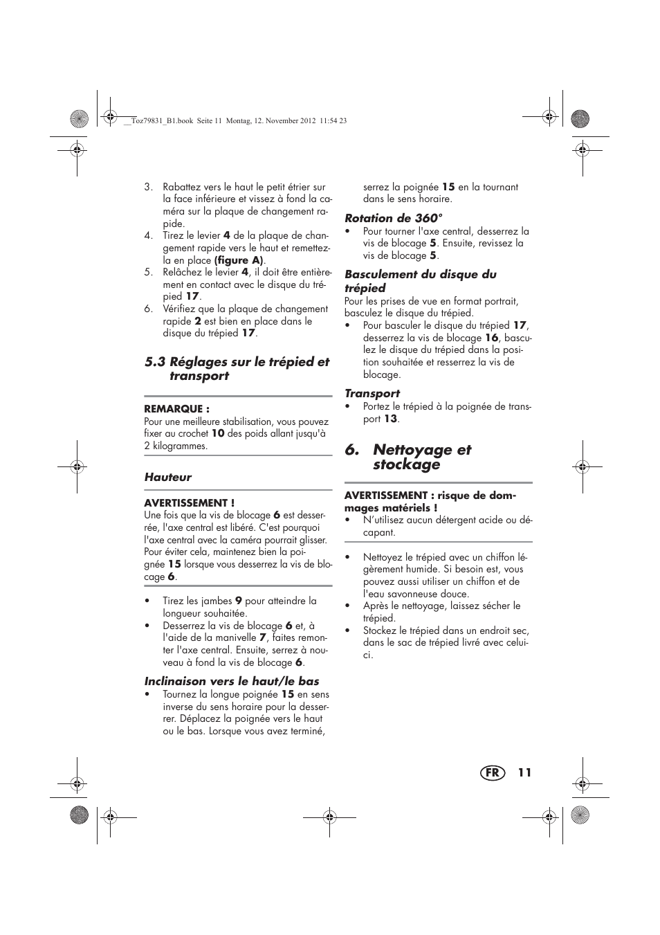 Nettoyage et stockage | Silvercrest SSD 3000 A1 User Manual | Page 13 / 34