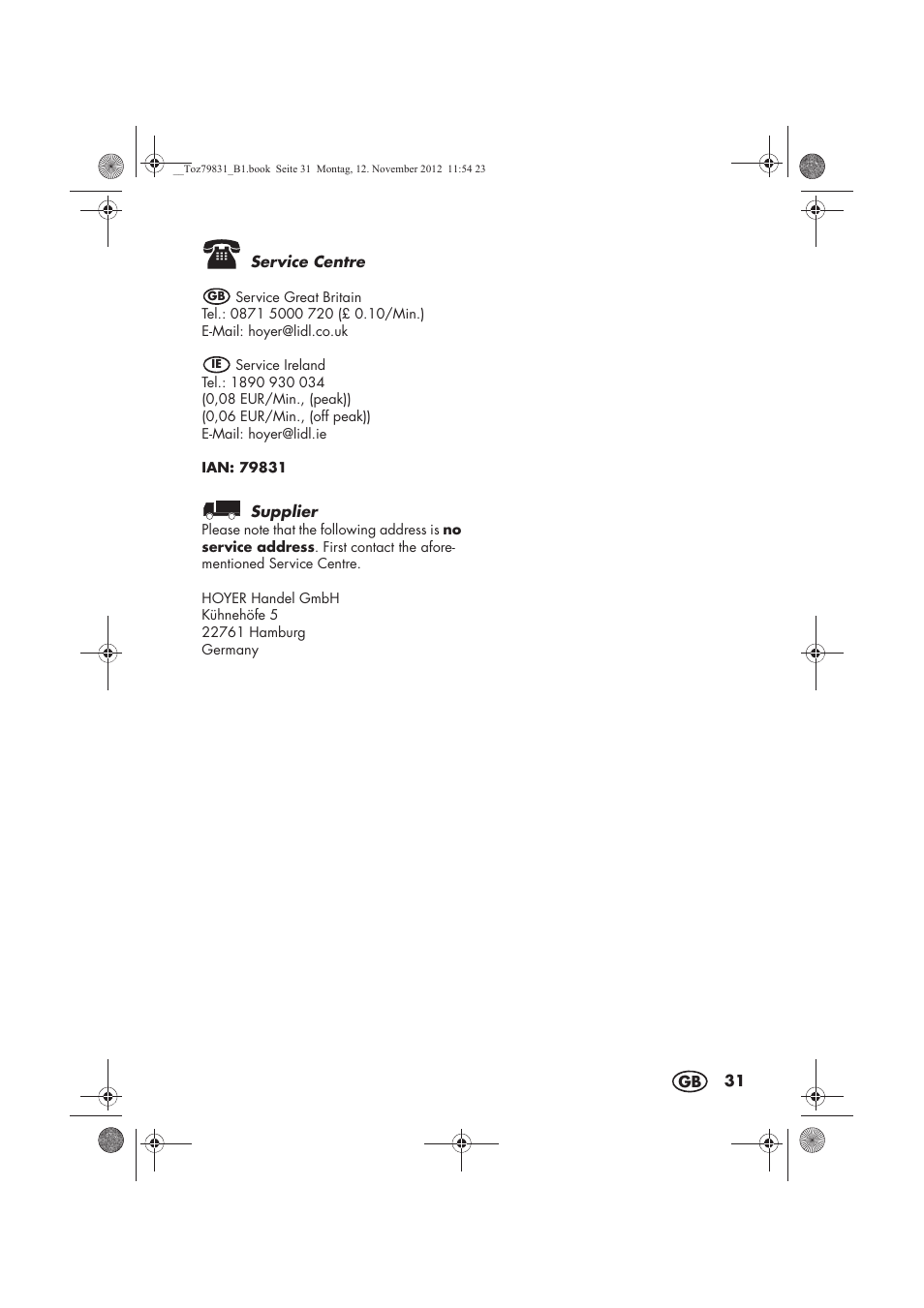 Silvercrest SSD 3000 A1 User Manual | Page 33 / 34