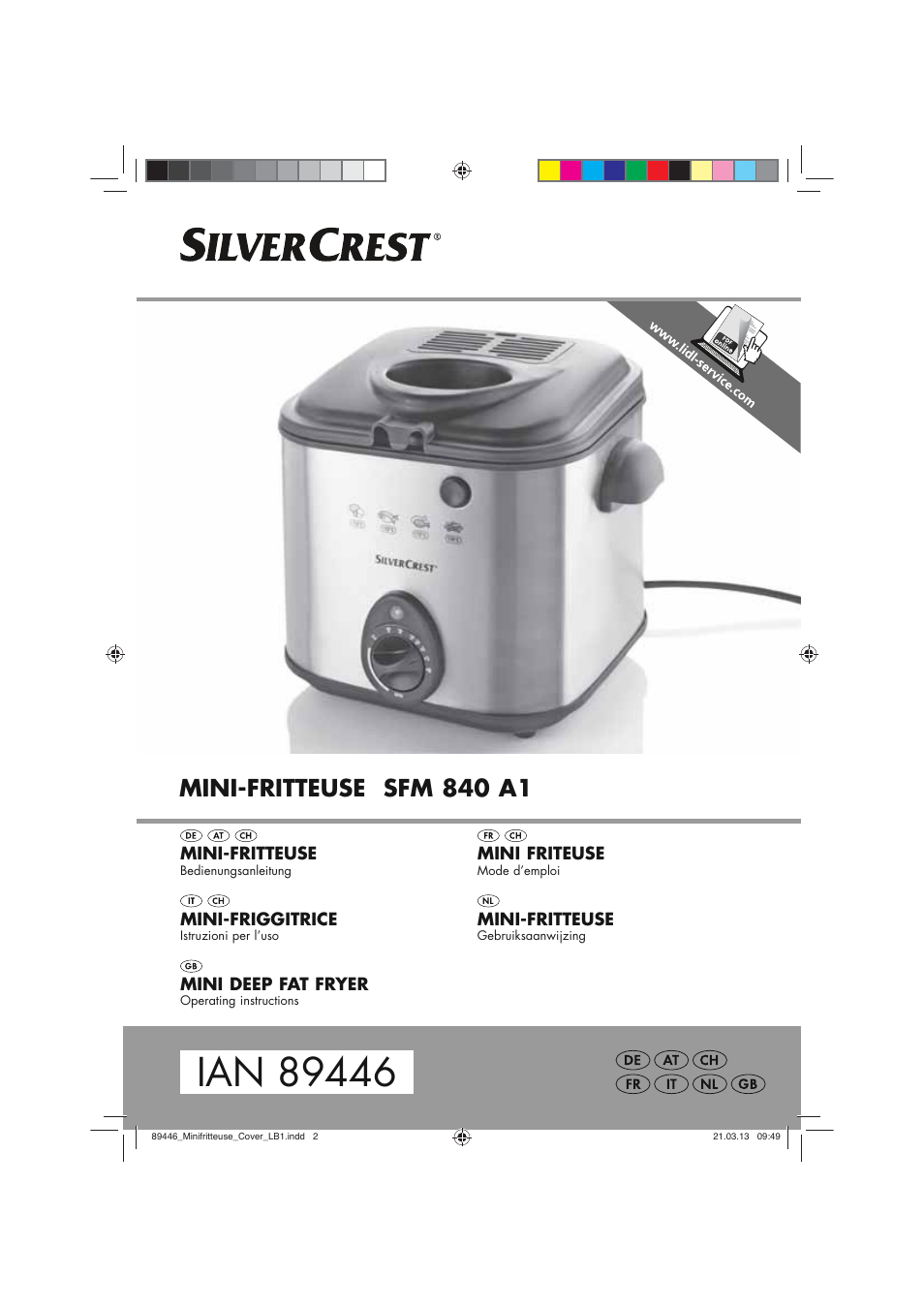 Silvercrest SFM 840 A1 User Manual | 74 pages
